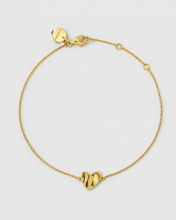 Friends Heart Bracelet Gold i gruppen Armbånd / Guldarmbånd hos SCANDINAVIAN JEWELRY DESIGN (BG1291)