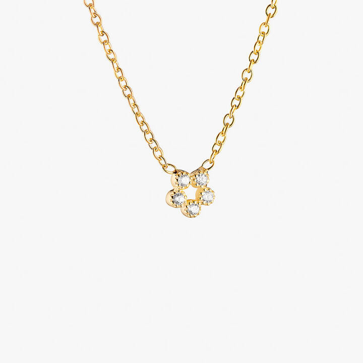 Bliss Halskæde Guld i gruppen Halskæde / Diamanthalskæde hos SCANDINAVIAN JEWELRY DESIGN (BLS-N1S45D-G)