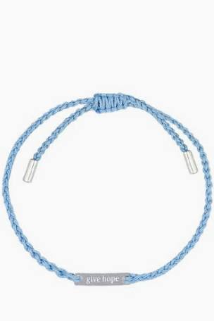 Give Hope blå i gruppen Armbånd / Sølvarmbånd hos SCANDINAVIAN JEWELRY DESIGN (BS1250PB)