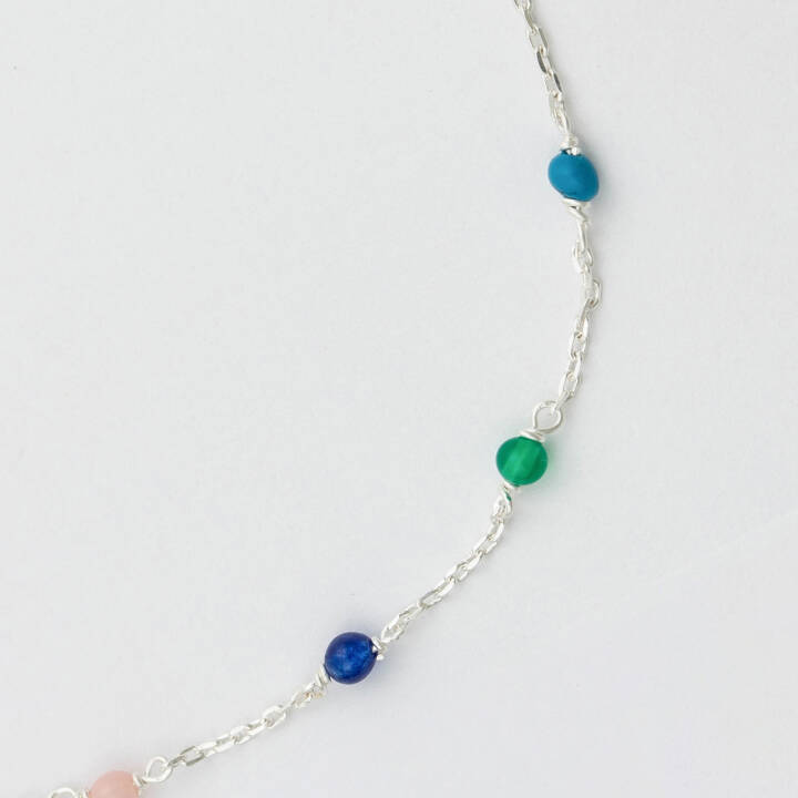 Santa Monica Multicolour Bracelet Sølv i gruppen Armbånd / Sølvarmbånd hos SCANDINAVIAN JEWELRY DESIGN (BS1253)