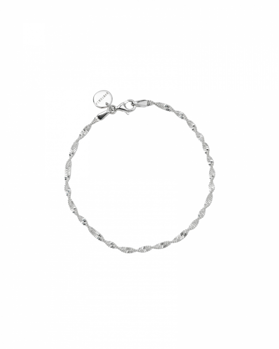 Herringbone Twisted Bracelet Silver S i gruppen Armbånd / Sølvarmbånd hos SCANDINAVIAN JEWELRY DESIGN (BS1271SM)