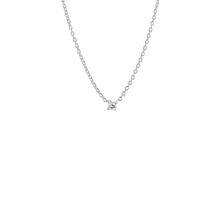 Diamond Sky drop Halsketten Sølv i gruppen Halskæde / Diamanthalskæde hos SCANDINAVIAN JEWELRY DESIGN (DSY-N10420-S)