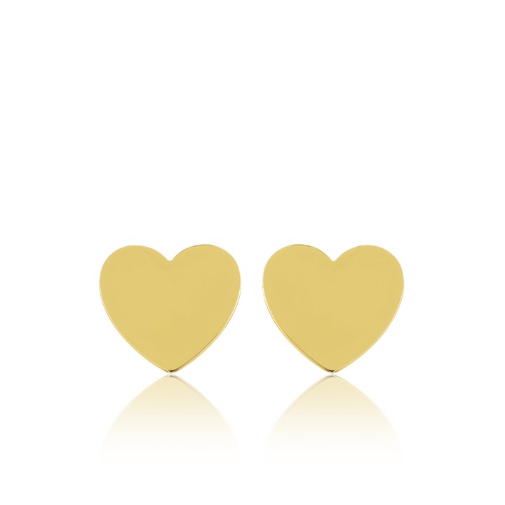 Heart Mini Studs Ørering (guld) i gruppen Øreringe / Guldøreringe hos SCANDINAVIAN JEWELRY DESIGN (E1451GPS0-OS)