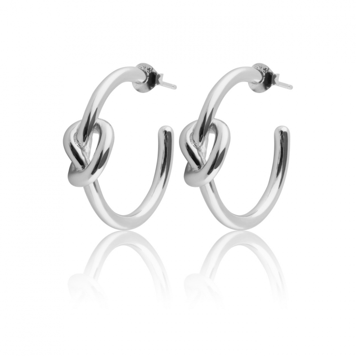 Knot Mini Hoops Ørering (Sølv) i gruppen Øreringe / Sølvøreringe hos SCANDINAVIAN JEWELRY DESIGN (E2104RHS0-OS)