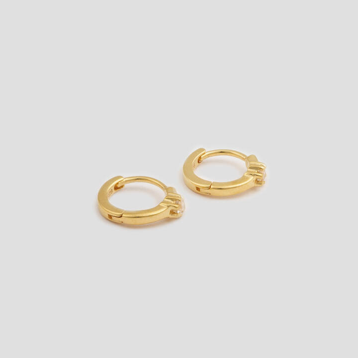 Mini Princess Hoops Gold i gruppen Øreringe hos SCANDINAVIAN JEWELRY DESIGN (EG1157)
