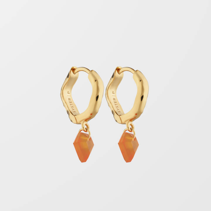 Product Image for SYSTER P Diamona Carnelian Ørering Gold