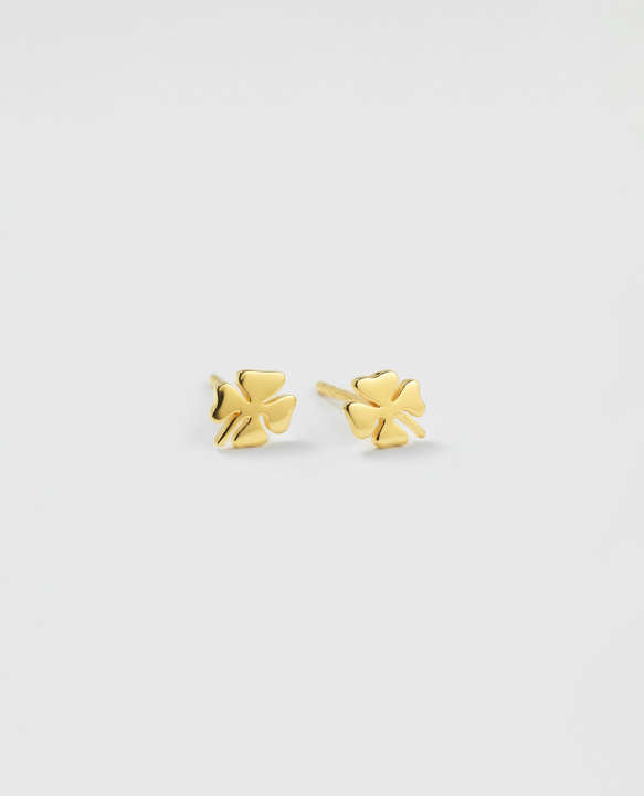 Bring Me Luck Stud Earrings Gold i gruppen Øreringe / Guldøreringe hos SCANDINAVIAN JEWELRY DESIGN (EG1250)