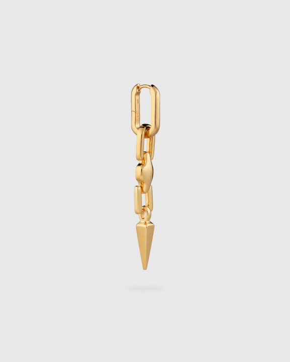 Marion Long Single Earring Gold i gruppen Øreringe hos SCANDINAVIAN JEWELRY DESIGN (EG1260)