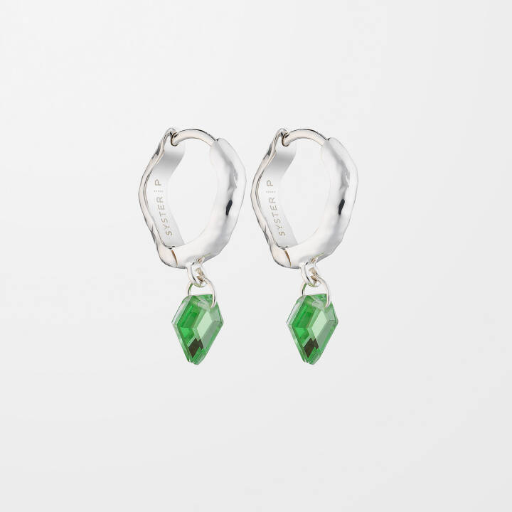 Diamona Ørering Sølv i gruppen Øreringe / Sølvøreringe hos SCANDINAVIAN JEWELRY DESIGN (ES1249GQ)