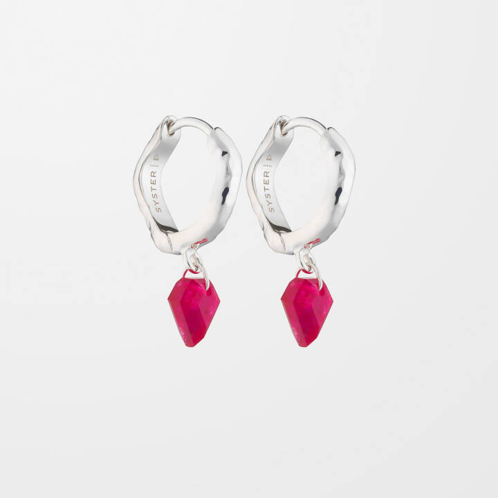 Product Image for SYSTER P Diamona Pink Quartz Ørering Sølv