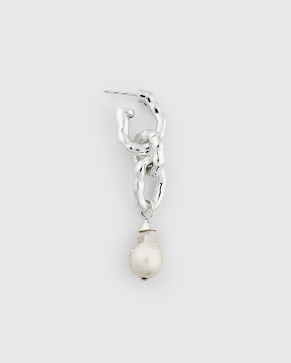Mary Long Single Earring Silver i gruppen Øreringe / Perleøreringe hos SCANDINAVIAN JEWELRY DESIGN (ES1273)