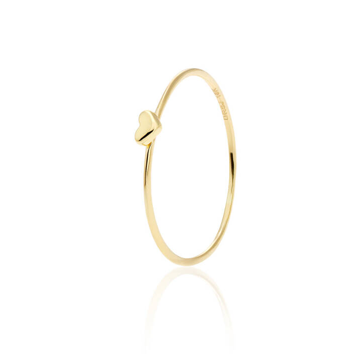 Loving Heart drop ring 16,5 gold i gruppen Ringe / Guldringe hos SCANDINAVIAN JEWELRY DESIGN (LHT-R10160-G)