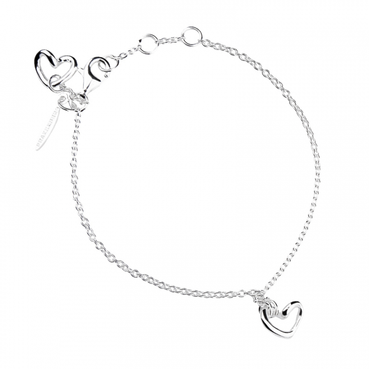 Love Vibe drop Bacelet Silver i gruppen Armbånd / Sølvarmbånd hos SCANDINAVIAN JEWELRY DESIGN (LVE-B14S182-S)