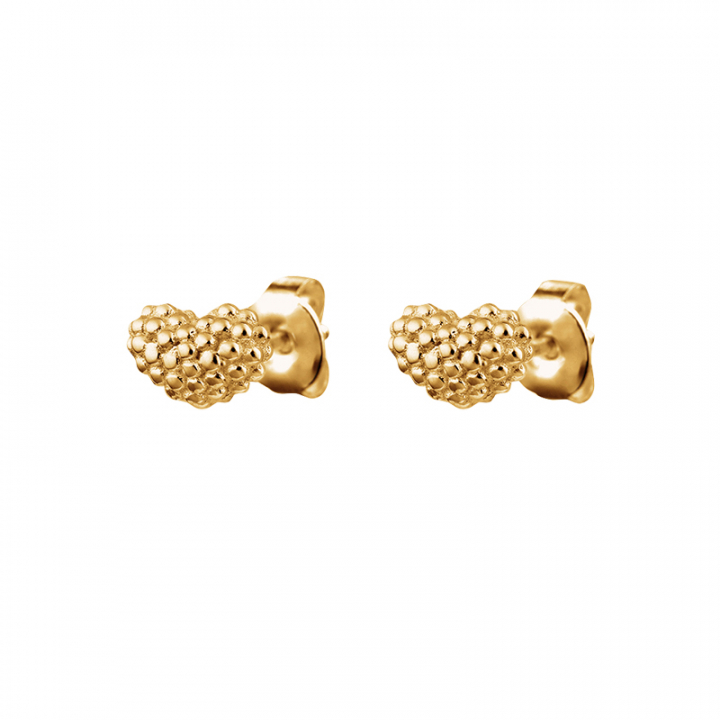 Love bubble studs Guld i gruppen Øreringe / Guldøreringe hos SCANDINAVIAN JEWELRY DESIGN (LVE-E12S000-G)