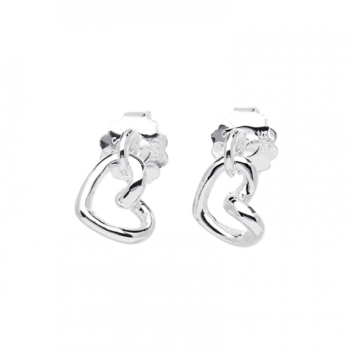 Love Vibe drop studs Earrings Silver i gruppen Øreringe / Sølvøreringe hos SCANDINAVIAN JEWELRY DESIGN (LVE-E14S00-S)