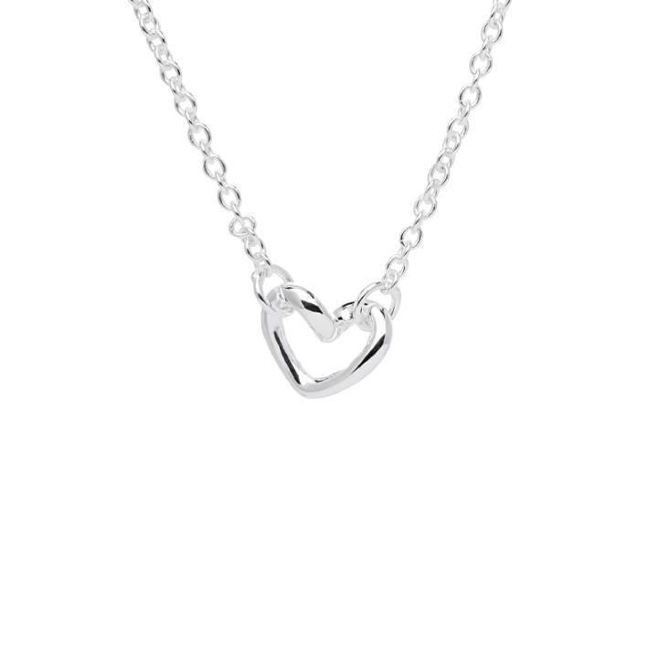 Love Vibe drop Necklace Silver i gruppen Halskæde / Sølvhalskæde hos SCANDINAVIAN JEWELRY DESIGN (LVE-N14S452-S)