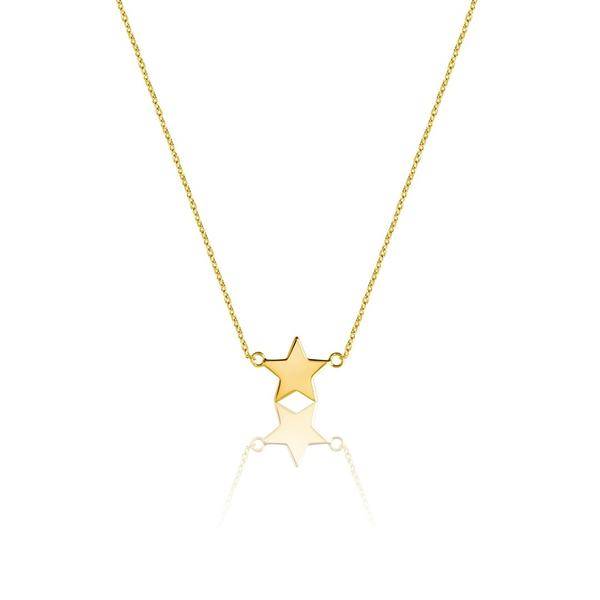 Mini Star Halskæde (guld) i gruppen Halskæde / Guldhalskæde hos SCANDINAVIAN JEWELRY DESIGN (N1456GPS0-OS)