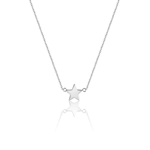 Mini Star Halskæde (Sølv) i gruppen Halskæde / Sølvhalskæde hos SCANDINAVIAN JEWELRY DESIGN (N1456RHS0-OS)