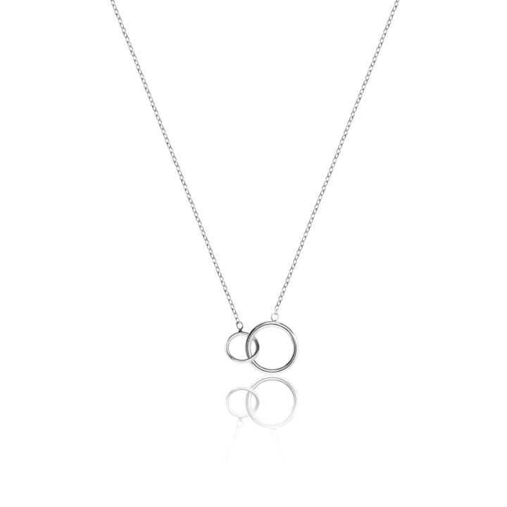 Mini Circle Halskæde (Sølv) 40-45 cm i gruppen Halskæde / Sølvhalskæde hos SCANDINAVIAN JEWELRY DESIGN (N1458RHS0-OS)