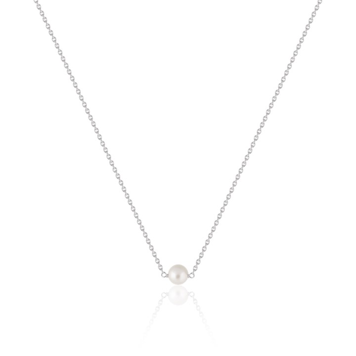 Pearl Halskæde (Sølv) 40-45 cm i gruppen Halskæde / Sølvhalskæde hos SCANDINAVIAN JEWELRY DESIGN (N1722RHPE-OS)
