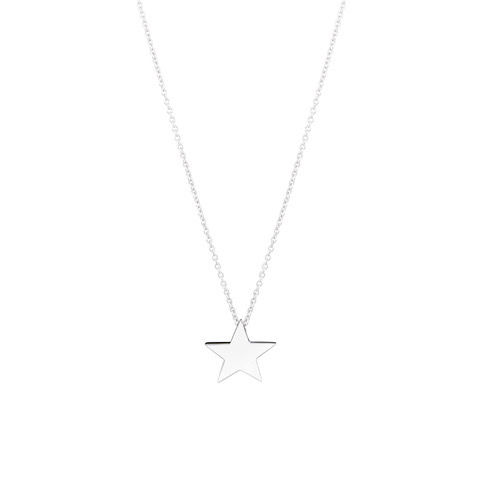 Star Large Halskæde (Sølv) 42 cm i gruppen Halskæde / Sølvhalskæde hos SCANDINAVIAN JEWELRY DESIGN (N2104RHS0-OS)