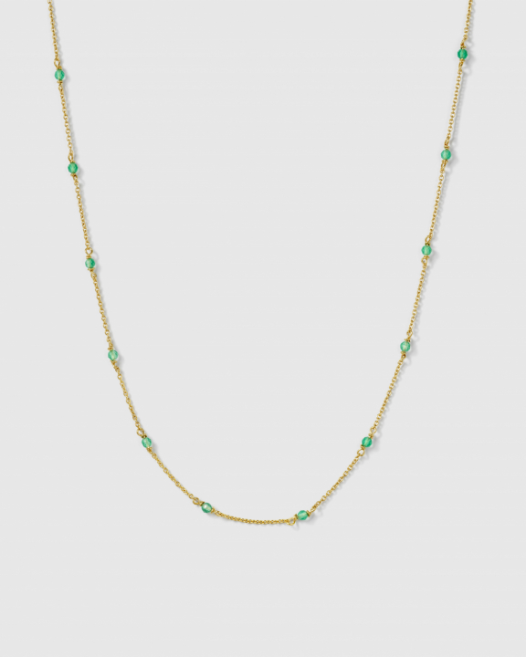 Santa Monica Necklace Gold i gruppen Halskæde / Guldhalskæde hos SCANDINAVIAN JEWELRY DESIGN (NG1351GO)