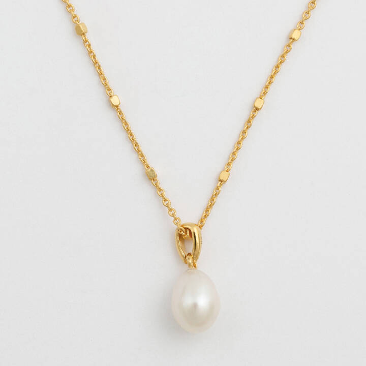 Treasure Single Pearl Halskæde Gold i gruppen Halskæde / Guldhalskæde hos SCANDINAVIAN JEWELRY DESIGN (NG1353)