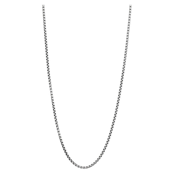 SølvHalsketten ärtlänk. 70+5cm i gruppen Halskæde / Sølvhalskæde hos SCANDINAVIAN JEWELRY DESIGN (NN29002)