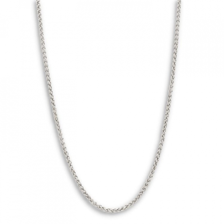 SilverNecklace Flätat 50+5cm i gruppen Halskæde / Sølvhalskæde hos SCANDINAVIAN JEWELRY DESIGN (NN29017)