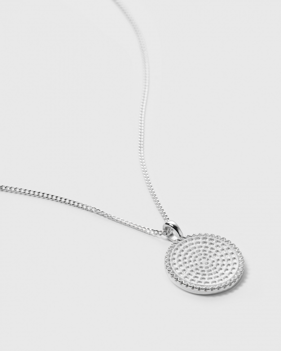 Lucky Coin Heal Necklace Silver i gruppen Halskæde / Sølvhalskæde hos SCANDINAVIAN JEWELRY DESIGN (NS1330)