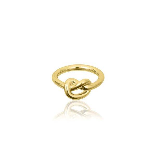 Knot Ring (guld) i gruppen Ringe hos SCANDINAVIAN JEWELRY DESIGN (R1641GPS0)