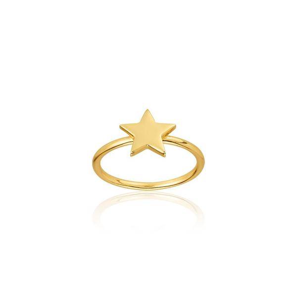 Star Ring (guld) i gruppen Ringe hos SCANDINAVIAN JEWELRY DESIGN (R2103GPS0)