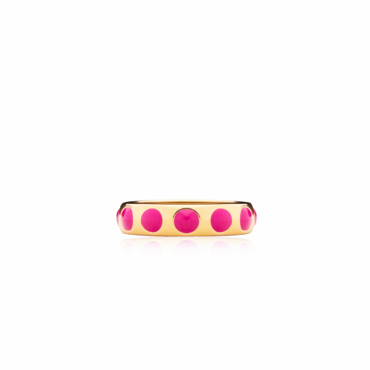 Dottie ring pink gold i gruppen Ringe / Guldringe hos SCANDINAVIAN JEWELRY DESIGN (R2113GPEP)