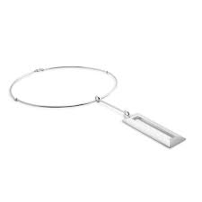 Rectangle Vedhæng Sølv i gruppen Outlet / Halskæde hos SCANDINAVIAN JEWELRY DESIGN (S001-P)