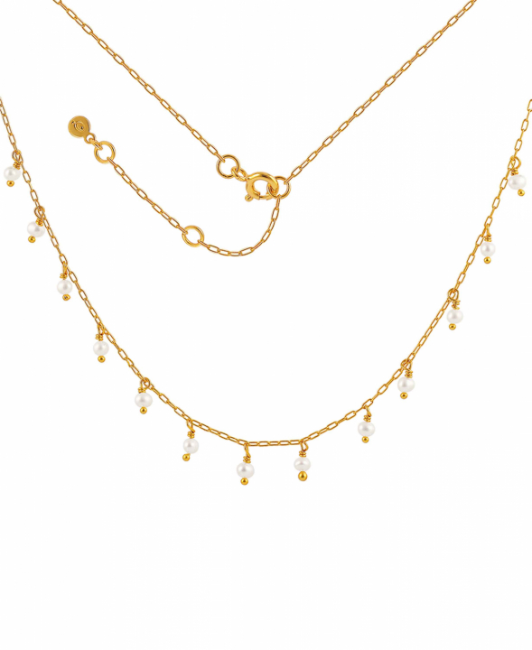 Leanna Necklace Gold i gruppen Halskæde / Guldhalskæde hos SCANDINAVIAN JEWELRY DESIGN (S08071-G)