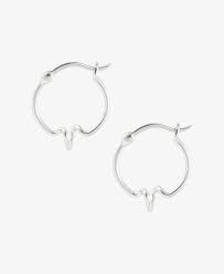 HOOPS Heartbeat Silver i gruppen Øreringe / Sølvøreringe hos SCANDINAVIAN JEWELRY DESIGN (S08097S)