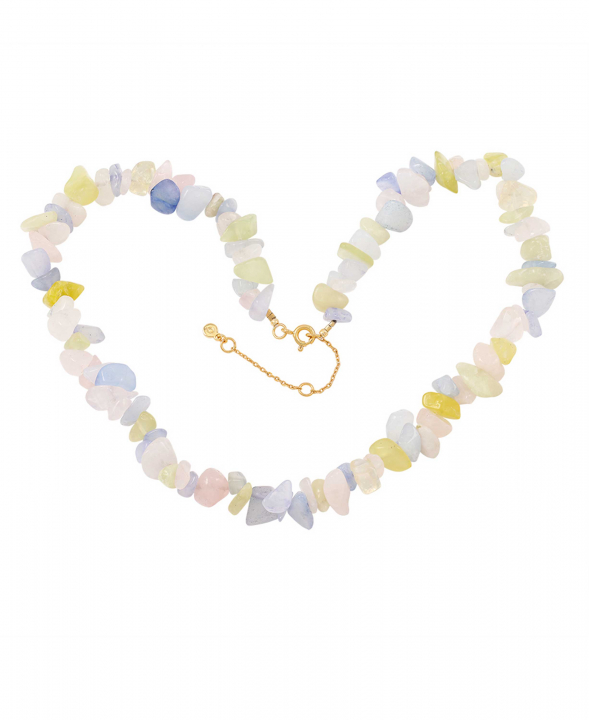 Dusty rainbow necklace i gruppen Halskæde / Guldhalskæde hos SCANDINAVIAN JEWELRY DESIGN (S08521G)