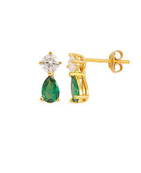 Gianna Earrings Gold i gruppen Øreringe / Guldøreringe hos SCANDINAVIAN JEWELRY DESIGN (S08544G)