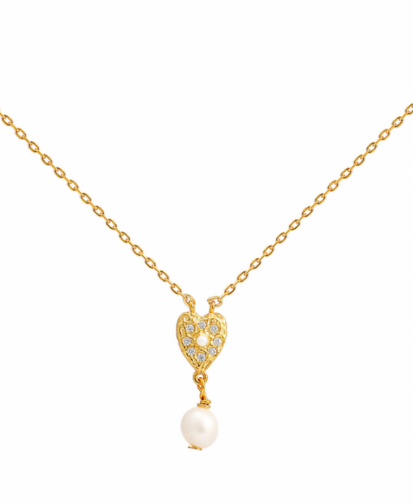 Lucia Necklace Gold i gruppen Halskæde / Guldhalskæde hos SCANDINAVIAN JEWELRY DESIGN (S08549G)