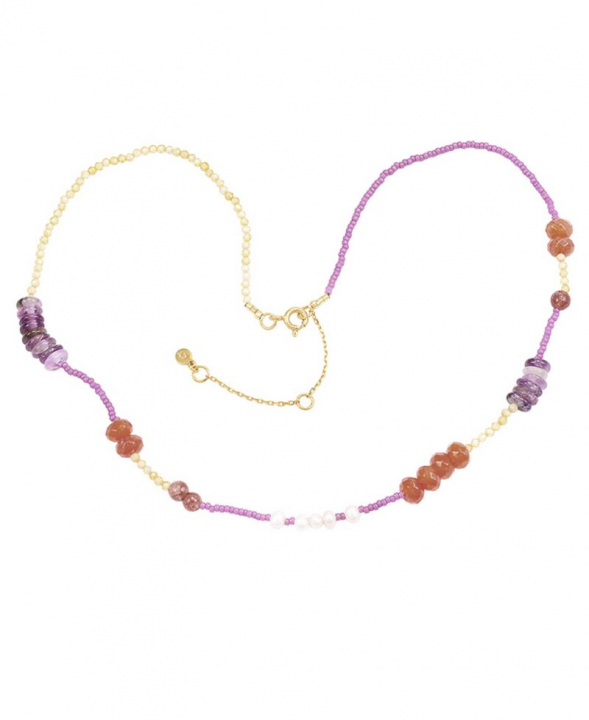 Elsie Necklace Gold i gruppen Halskæde / Guldhalskæde hos SCANDINAVIAN JEWELRY DESIGN (S08569G)