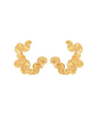 Audrey grande earrings Gold i gruppen Øreringe / Guldøreringe hos SCANDINAVIAN JEWELRY DESIGN (S08602G)