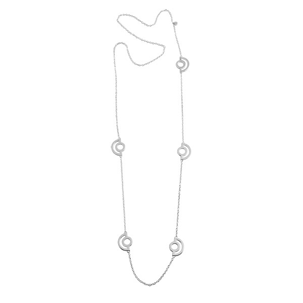 Arc Long Halskæde Sølv 80 cm i gruppen Halskæde / Sølvhalskæde hos SCANDINAVIAN JEWELRY DESIGN (S220)
