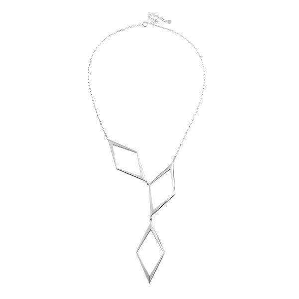 Rhomb Grand Halskæde Sølv 42-48 cm i gruppen Halskæde / Sølvhalskæde hos SCANDINAVIAN JEWELRY DESIGN (S320)