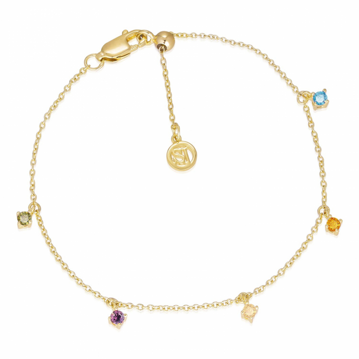 ELLERA PICCOLO Bracelets (Gold) i gruppen Armbånd / Guldarmbånd hos SCANDINAVIAN JEWELRY DESIGN (SJ-B12211-ACZ-SG)