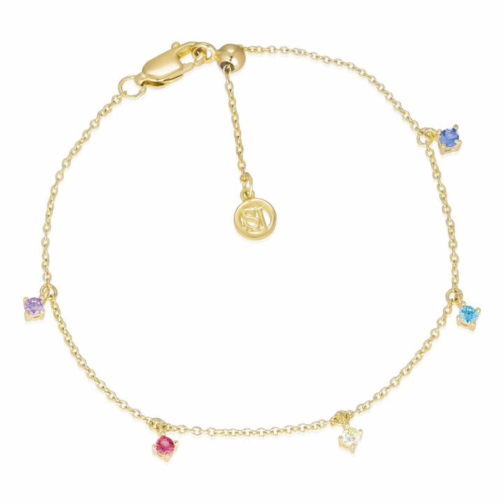 ELLERA PICCOLO Bracelets (Gold) i gruppen Armbånd / Guldarmbånd hos SCANDINAVIAN JEWELRY DESIGN (SJ-B12211-XCZ-SG)