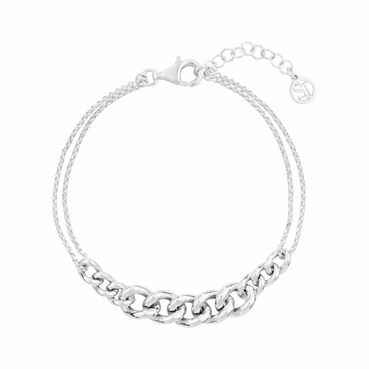 ORIA Brace Silver i gruppen Armbånd / Sølvarmbånd hos SCANDINAVIAN JEWELRY DESIGN (SJ-B2460)