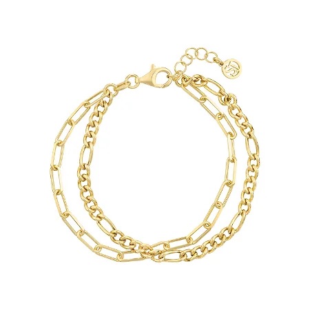 Bracelet Dorno Due i gruppen Armbånd / Guldarmbånd hos SCANDINAVIAN JEWELRY DESIGN (SJ-B2462-YG)