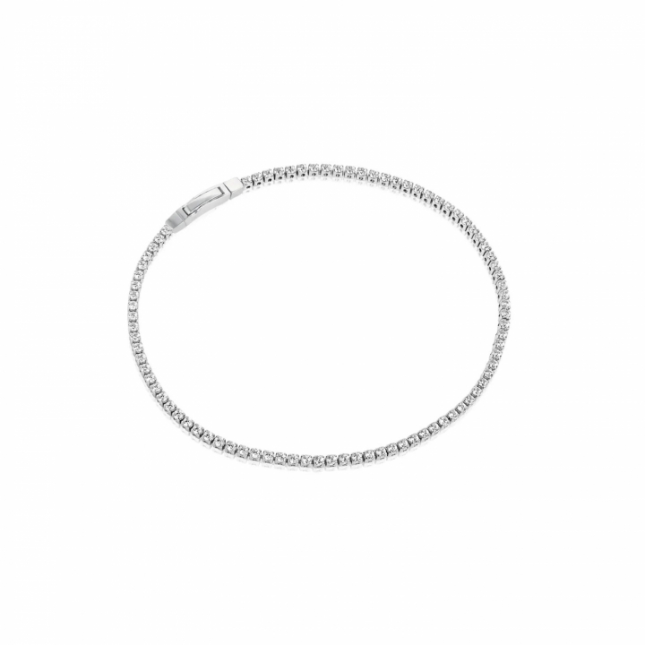 ELLERA Armbånd Vita Zirkoner Sølv i gruppen Armbånd / Sølvarmbånd hos SCANDINAVIAN JEWELRY DESIGN (SJ-B2869N-CZ)