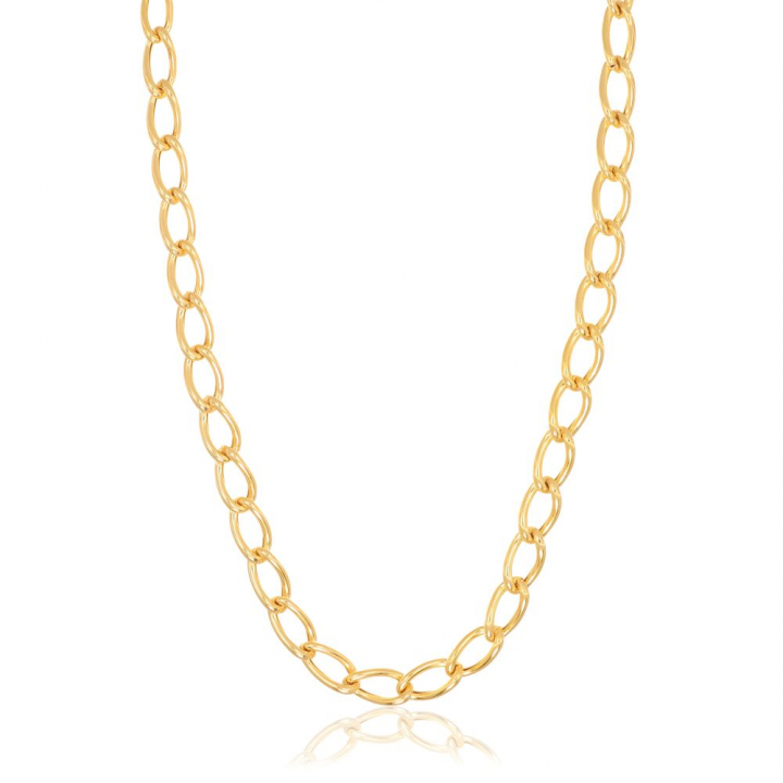 Ellisse - 18k guldpläterad Halskæde i gruppen Halskæde / Guldhalskæde hos SCANDINAVIAN JEWELRY DESIGN (SJ-C2335-YG)