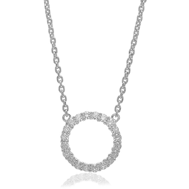 Product Image for Sif Jakobs BIELLA GRANDE Halskæde hvide Zirkoner (Sølv) 45 cm
